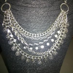 Boot Necklace, Antique Silver, Initial N